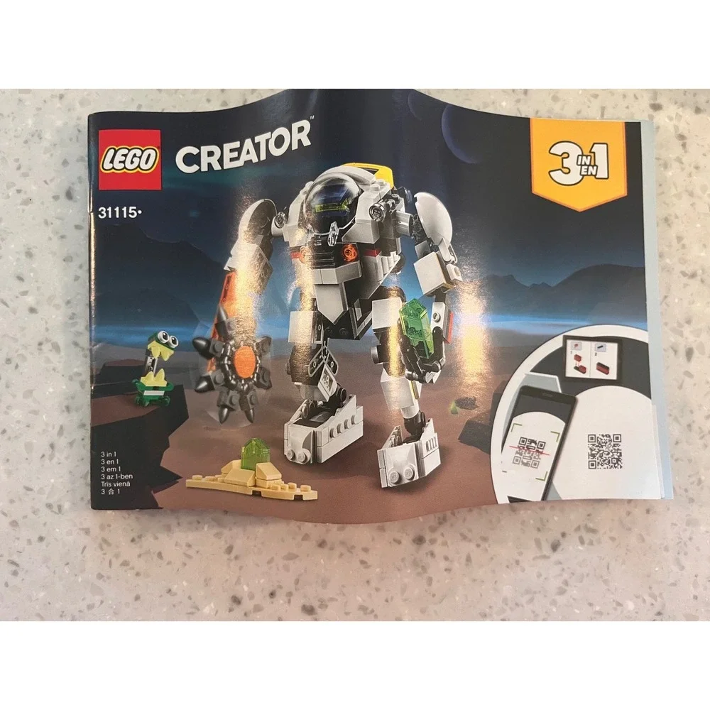 LEGO Creator 3in1 Space Mining Mech 31115 Building Kit Mech Robot Alien Figure - Picture 4 of 6